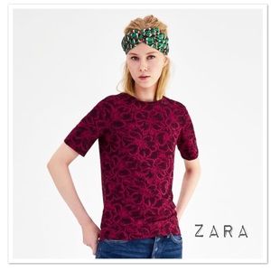 Zara Jacquard T-Shirt - NWT